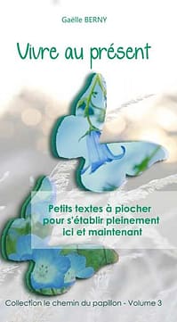page de garde du livre vivre au présent